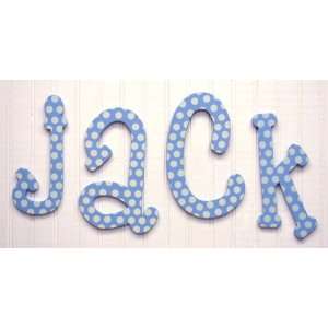  My Baby Sam Blue Polka dot Hanging Letters Baby