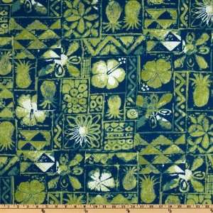   Ta Pa Medley Blue/Green Fabric By The Yard Arts, Crafts & Sewing