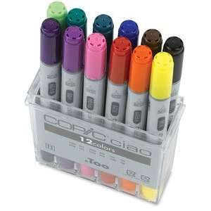  Copic Ciao Double Ended Markers   12 Piece Basic Set Arts 
