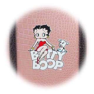 BETTY BOOP & PUDGY BLUE PET CARRIER PINK CROCODILE $130  