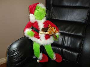 Beverly Hills Co GRINCH & MAX Reindeer Dog Stuffed 2 FT  