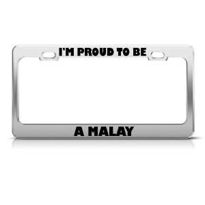  IM Proud To Be A Malay Thailand license plate frame Tag 