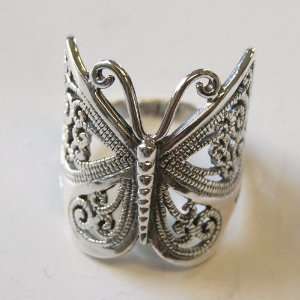  Thaimart Beautyful Lovely Butterfly Ring Thai .925sterling 