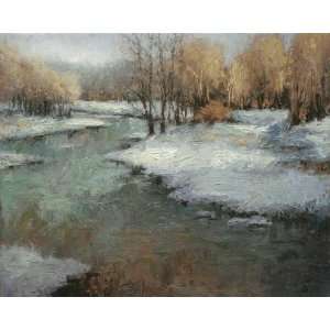  Patterns of Winter Textured Oil Painting Reproduction on 