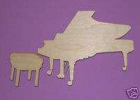 GRAND PIANO LaserWoody Unfinished Wood Shapes 1BGP1100C  