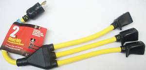 Twist Lock NEMA L5 20A to W Receptacles Cable Adaptor  