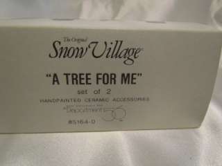 Department Dept. 56 Snow Village Set Of 2 Snowmen A Tree For Me 