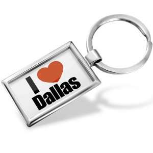 Keychain I Love Dallas region Texas, United States   Hand Made, Key 
