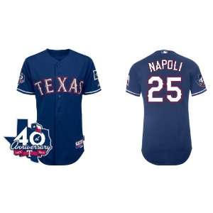  40th Texas Rangers Baseball Jersey #25 Napoli Blue Jerseys 