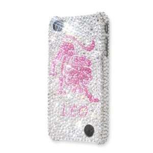  Leo Swarovski Crystal iPhone 4 Case   Silver Pink 