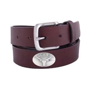  NCAA Texas Longhorns Brown Leather Concho Belt, 34 Sports 