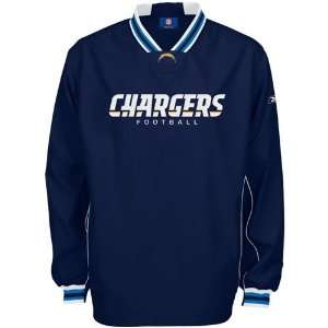  Reebok San Diego Chargers Navy Blue Play Dry Hot Jacket 
