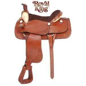  Royal King Texas Roper Western Saddle Dark Oil, 16.5 