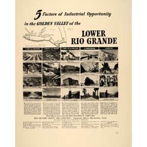   Ad Lower Rio Grande Valley Gas Texas Development   Original Print Ad