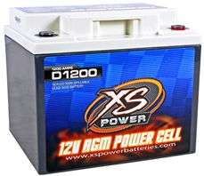   2600 Amp AGM Power Cell Car Audio Battery + Terminal Hardware  