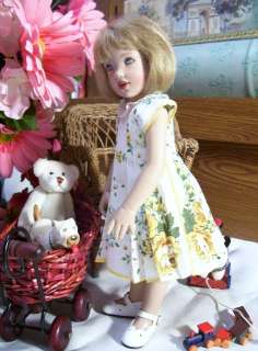 Kish Bitty Bethany Hanky Dress , Flowered, fits 10 to 11 Doll  