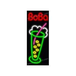  Boba w/Glass Neon Sign 