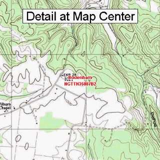   Topographic Quadrangle Map   Bodenham, Tennessee (Folded/Waterproof