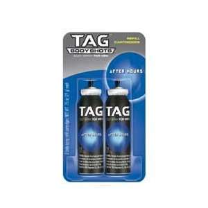 Tag Body Shots Refill Cartridges, After Hours for Men, 2 each 0.75 oz 