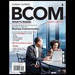 BCOM  Student Edition 3RD Edition, Carol M. Lehman (9781111527778 