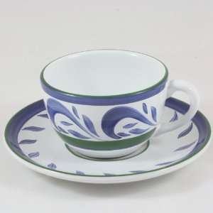   Pottery, Present Tense, Cascade, Cup and Saucer