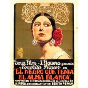 Negro Que Tenia el Alma Blanca, El Movie Poster (11 x 17 Inches   28cm 
