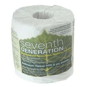 Bathroom Tissue, 100% Recycled Paper, 2 Ply, 500 count  