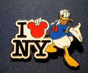C44  New York I Love (Heart) NY Donald Duck Pin  