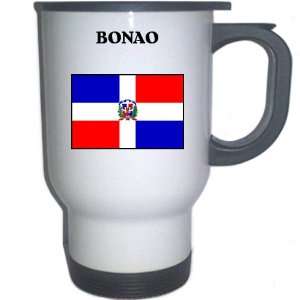  Dominican Republic   BONAO White Stainless Steel Mug 