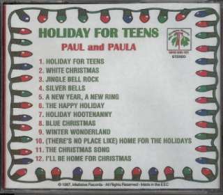 Holiday For Teens CD   Paul and Paula New / Sealed 12 Great Tracks 
