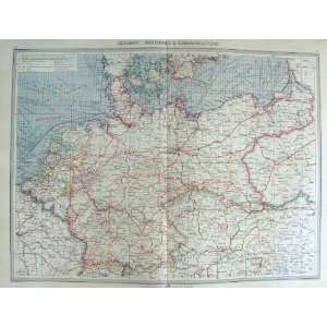    HARMSWORTH MAP 1906 GERMANY INDUSTRY DRESDEN VIENNA