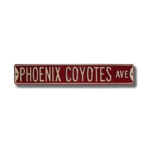 PHOENIX COYOTES PHOENIX COYOTES AVE Authentic METAL STREET SIGN (6 