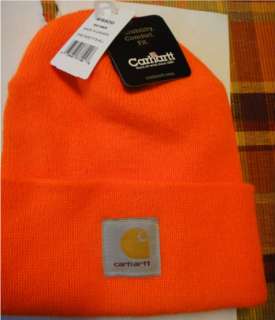 Detroit Red Wings NHL orange beanie logo hat by Carhartt NWT 
