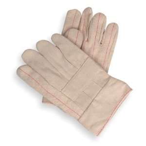 Heat Resistant Sleeves and Gloves Glove,Hot Mill,Cotton,Natural White,