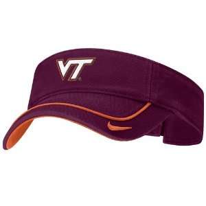  Nike Virginia Tech Hokies Maroon Swoosh Visor
