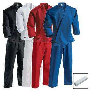 Karate Uniform SIZE 0 BLACK 6oz Martial Art Gi  