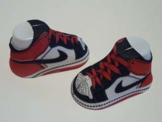 Nike Air Jordan Retro 1 Infant Booties Socks 0 6M RED/ WHITE  