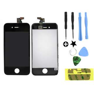   4S 4GS Digitizer & LCD Glass Replacement Screen Assembly, Black  