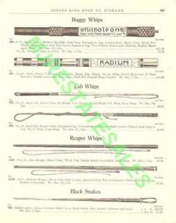 1911 Antique Cab,Reaper,Black Snake, Buggy Whip AD  