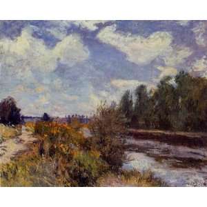   Alfred Sisley   24 x 20 inches   The Seine at Bougi