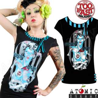   Baby Top Rockabilly Pin Up Punk Zombie T Shirt Tattoo Gothic  