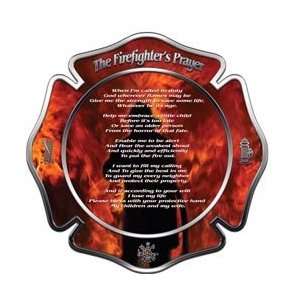  Firemans Prayer Maltese Cross Decal   12 h   View Thru 