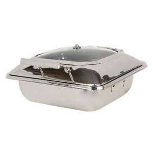 Chafer   Chafing Dish   Hinged Glass Lid   Induction Ready   5.8 Qt 