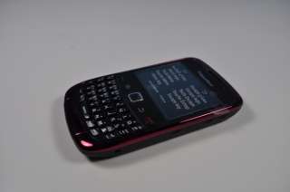 NEW BLACKBERRY 9300 CURVE RED UNLOCKED GPS WIFI AT&T T MOBILE GSM 