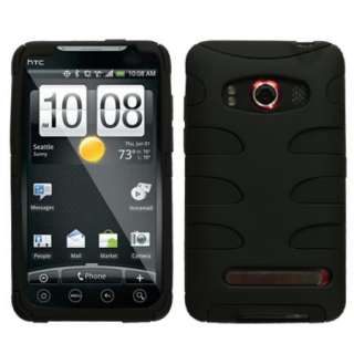 For SPRINT HTC EVO 4G HYBRID Case BLack/Black  