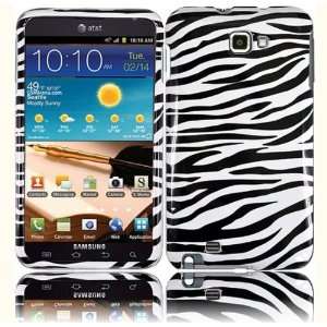 VMG Samsung Galaxy Note Design Hard Case Cover   Black White Zebra 