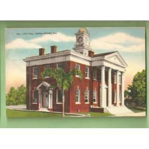    Postcard Vintage City Hall Tarpon Springs Florida 