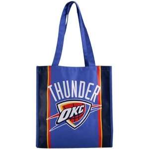  NBA Oklahoma City Thunder Royal Blue Team Stripe Canvas 