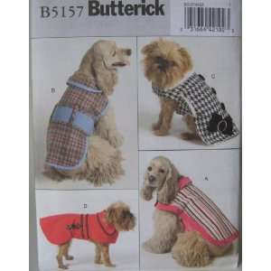   Butterick Sewing Pattern B5157 Pet Dog Coats Arts, Crafts & Sewing