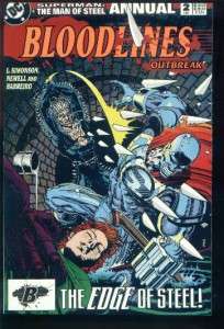 SUPERMAN MAN OF STEEL ANNUAL #2 BLOODLINES 1993 DC  